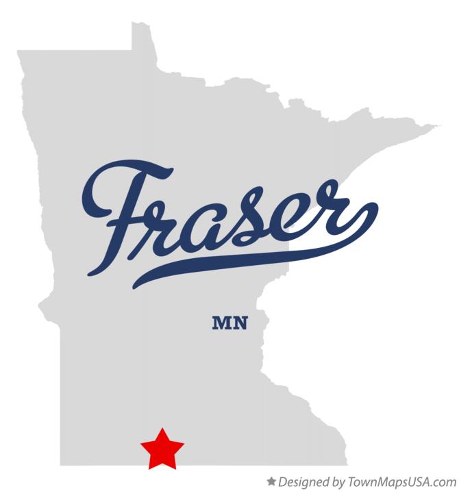Map of Fraser Minnesota MN
