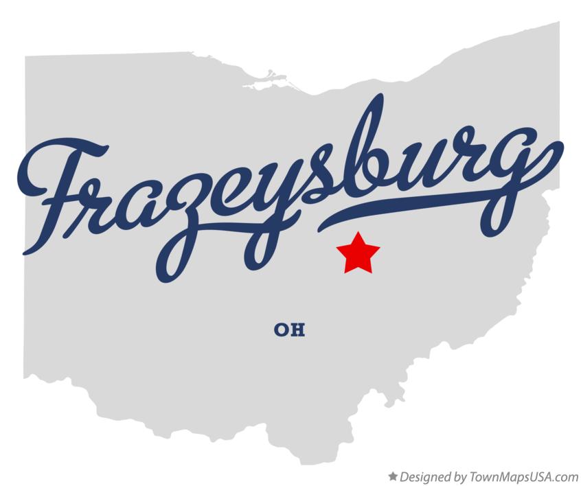 Map of Frazeysburg Ohio OH