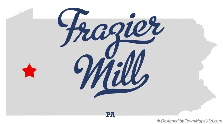 Map of Frazier Mill Pennsylvania PA