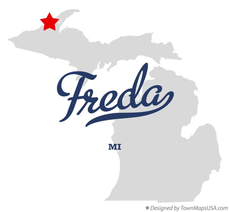 Map of Freda Michigan MI