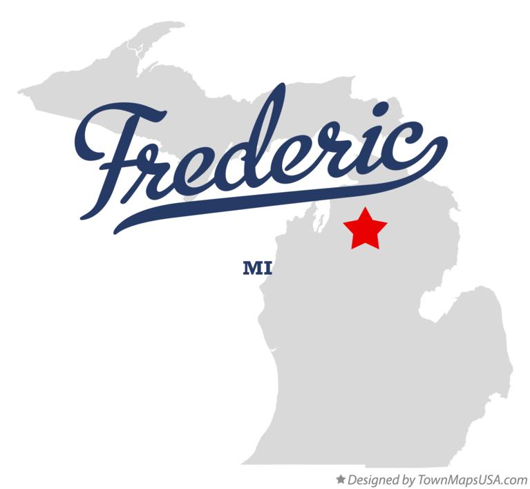 Map of Frederic Michigan MI
