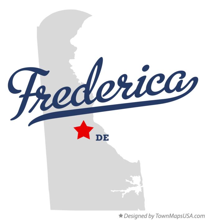 Map of Frederica Delaware DE