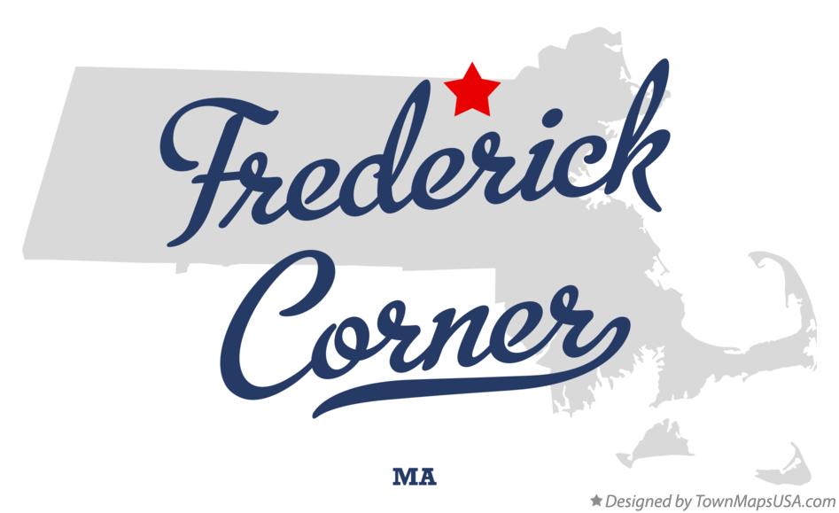 Map of Frederick Corner Massachusetts MA