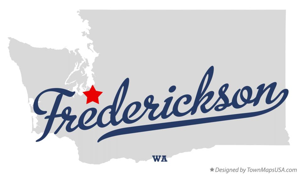 Map of Frederickson Washington WA