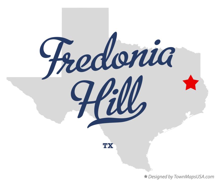 Map of Fredonia Hill Texas TX