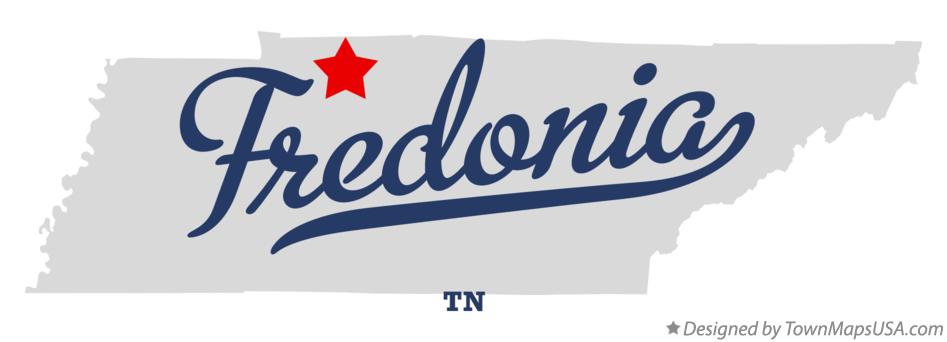 Map of Fredonia Tennessee TN