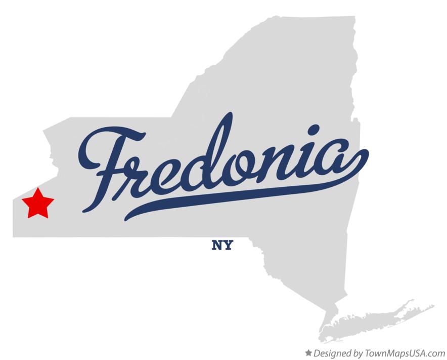 Map of Fredonia New York NY