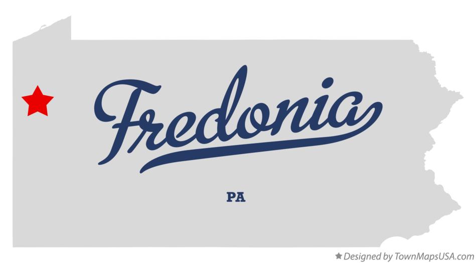 Map of Fredonia Pennsylvania PA