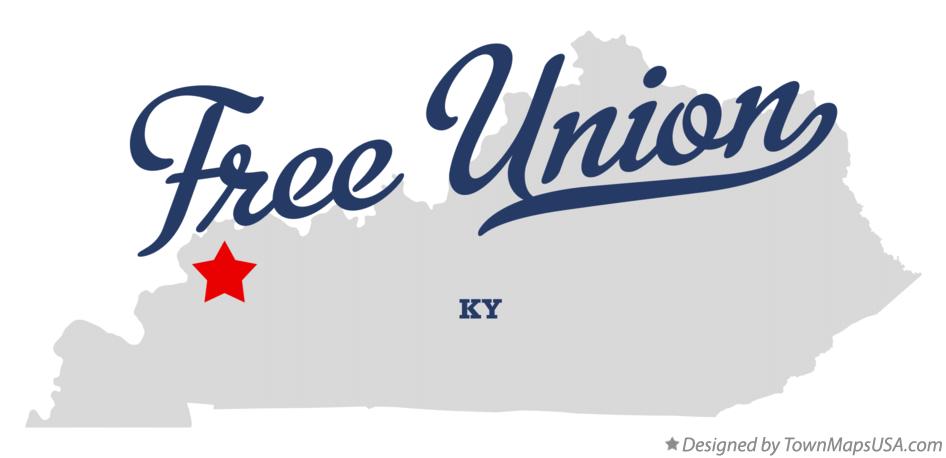 Map of Free Union Kentucky KY