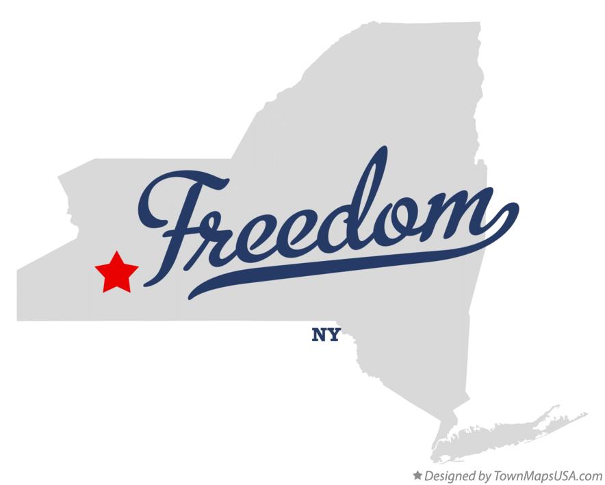 Map of Freedom New York NY