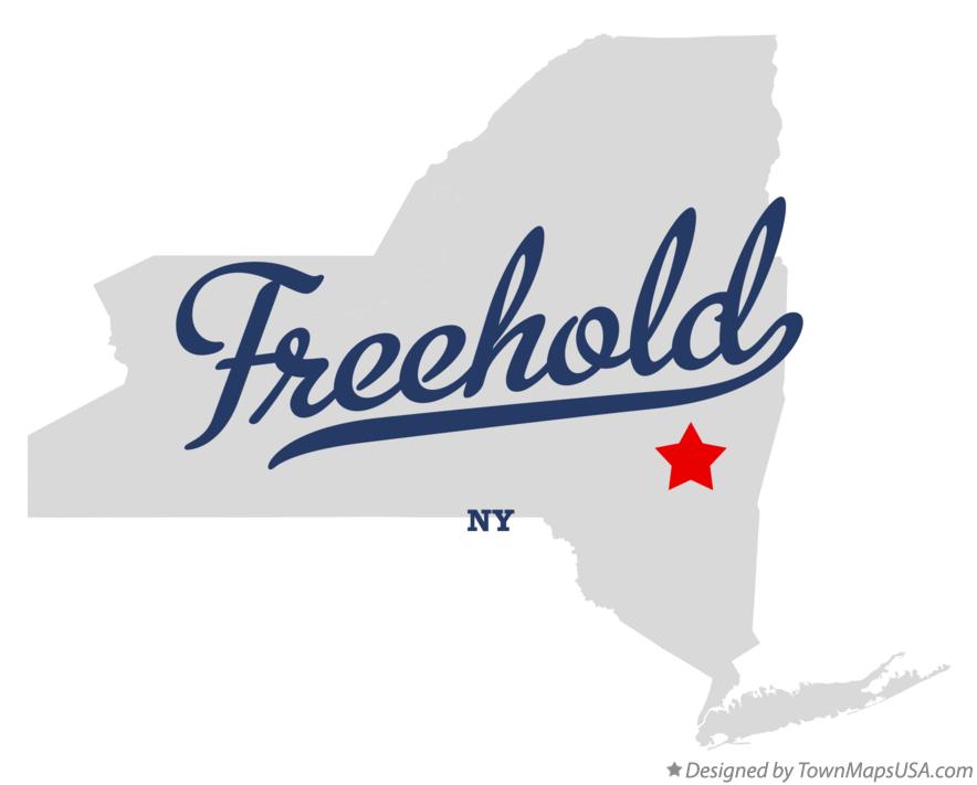 Map of Freehold New York NY