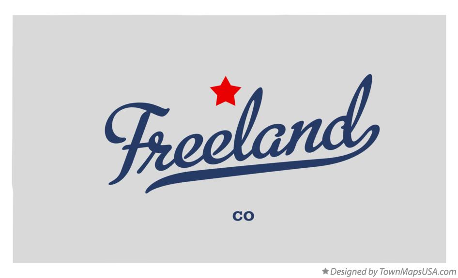 Map of Freeland Colorado CO