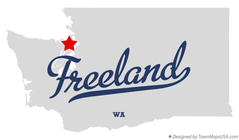 Map of Freeland Washington WA