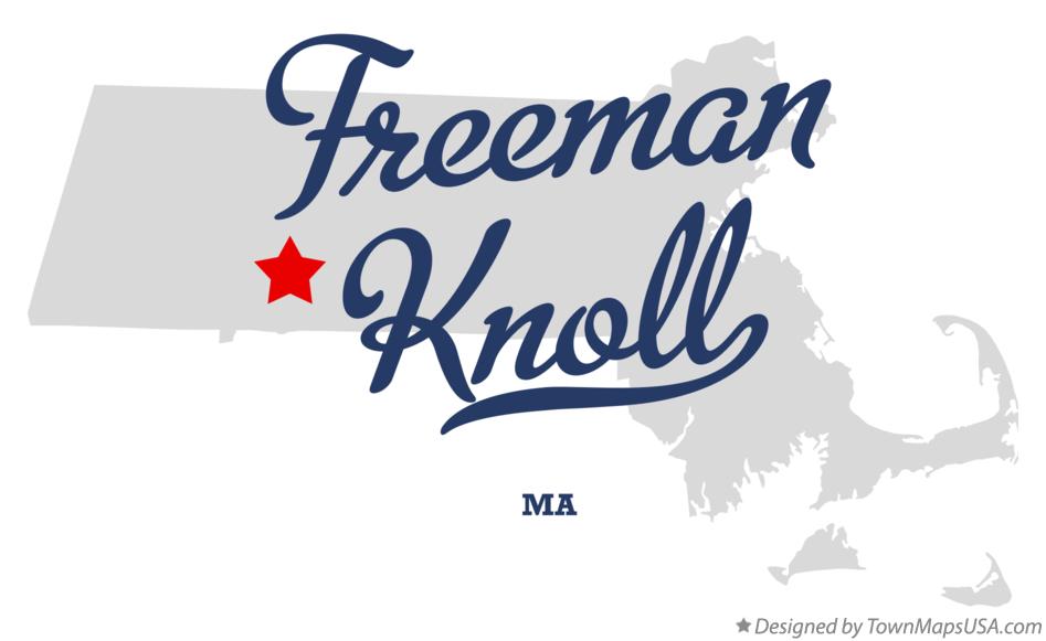 Map of Freeman Knoll Massachusetts MA