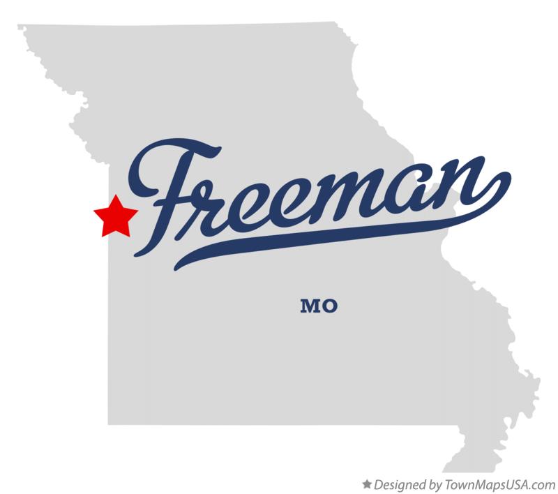 Map of Freeman Missouri MO