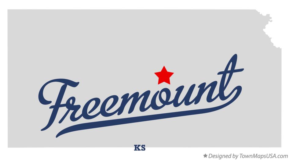 Map of Freemount Kansas KS