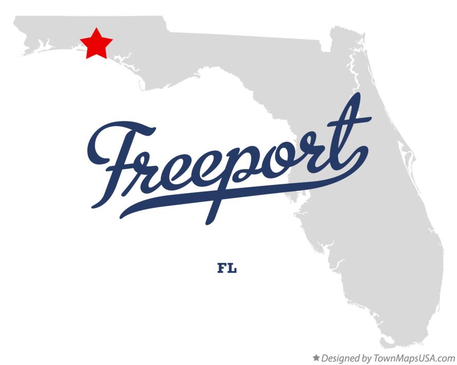 Map of Freeport Florida FL