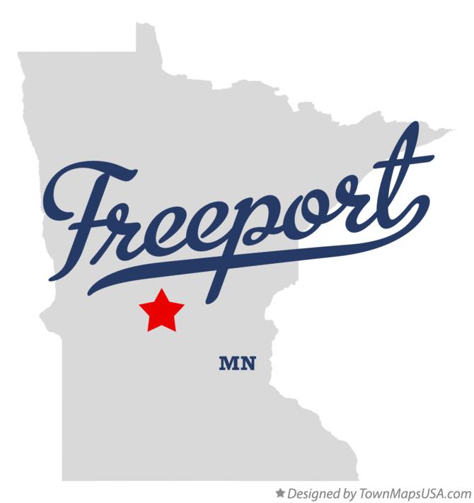 Map of Freeport Minnesota MN