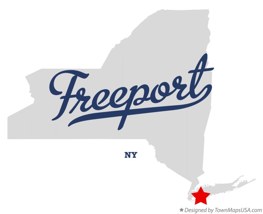 Map of Freeport New York NY