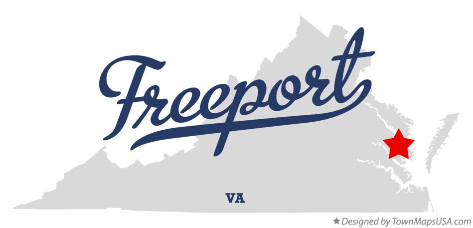 Map of Freeport Virginia VA