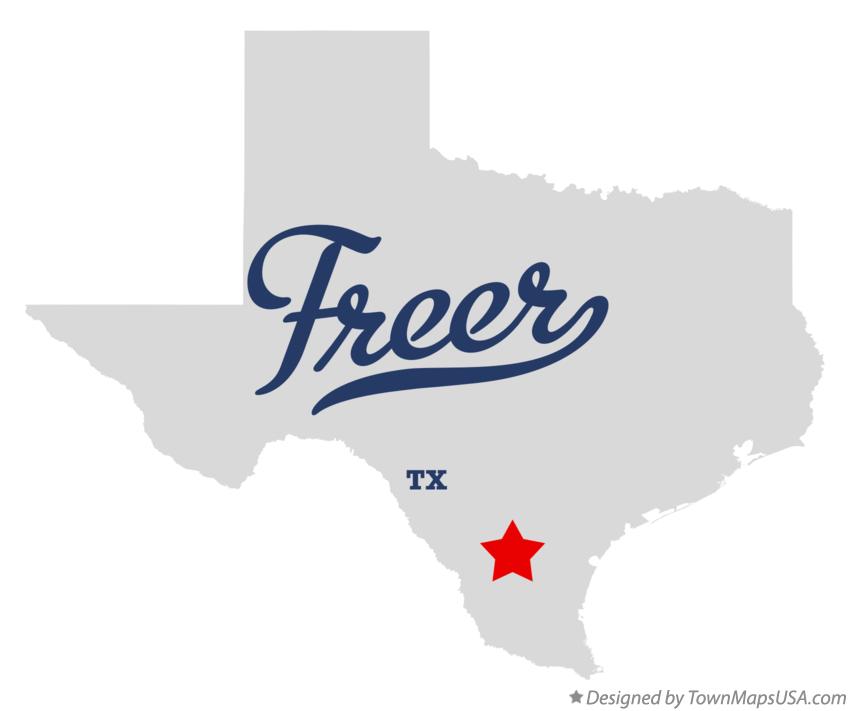 Map of Freer Texas TX