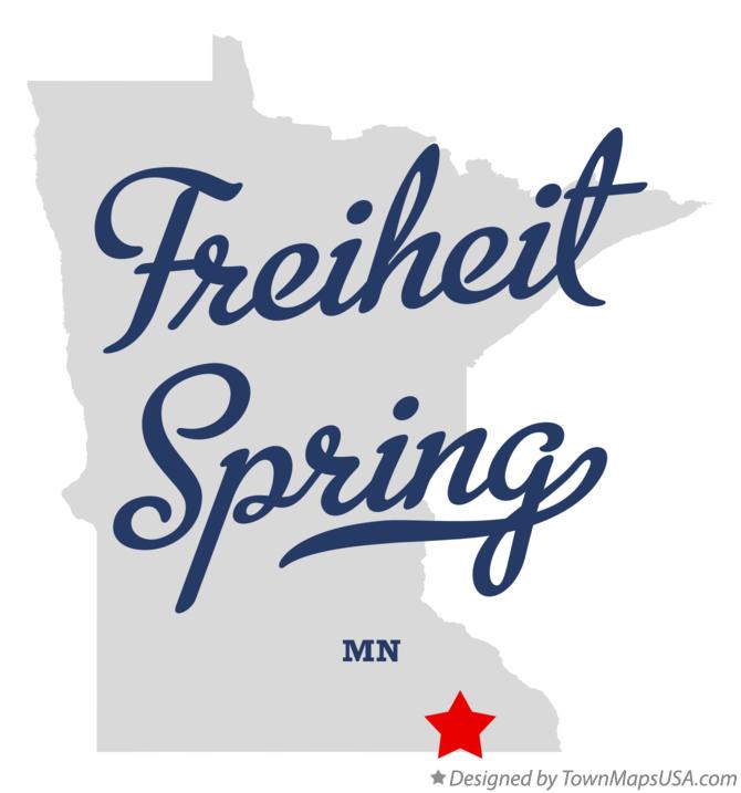 Map of Freiheit Spring Minnesota MN