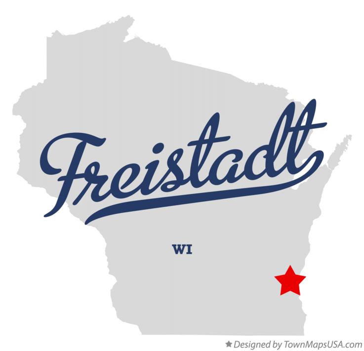 Map of Freistadt Wisconsin WI