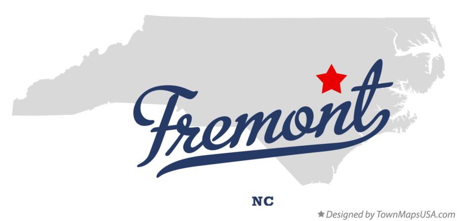 Map of Fremont North Carolina NC