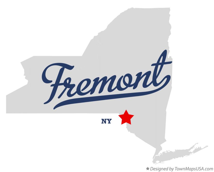 Map of Fremont New York NY