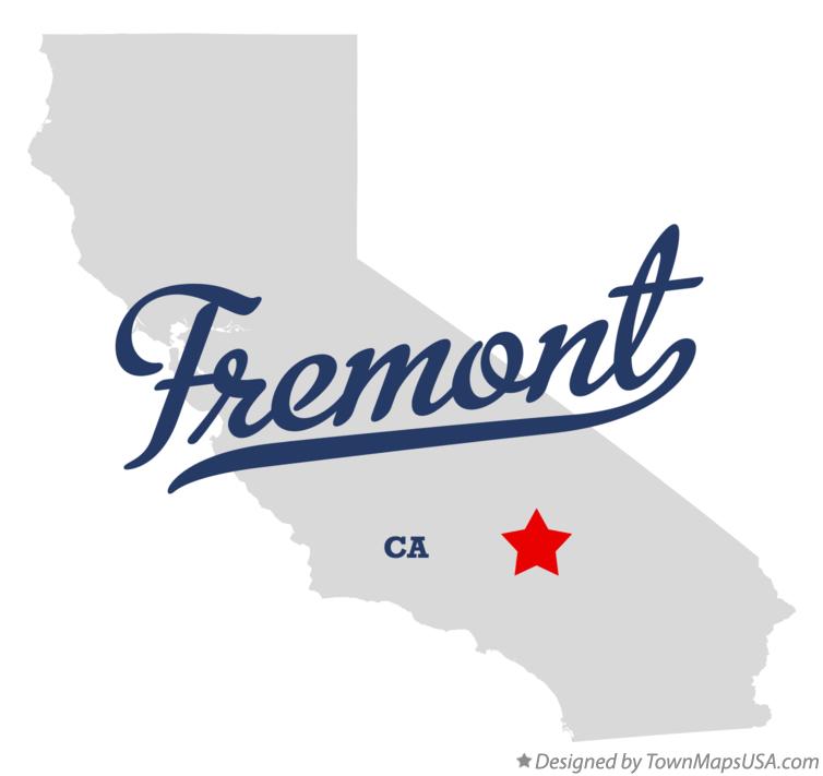 Map of Fremont California CA