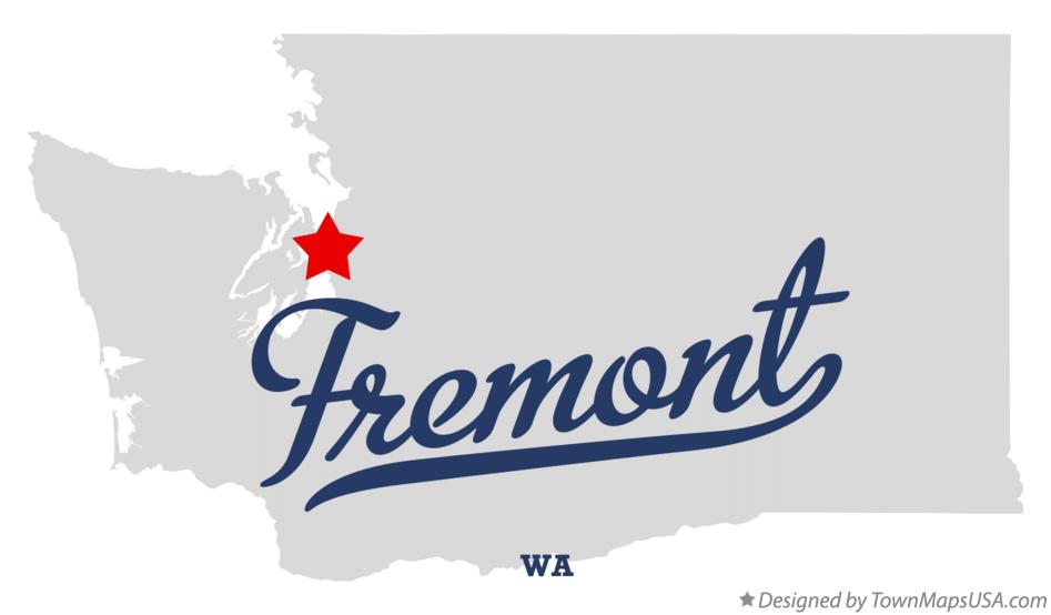 Map of Fremont Washington WA