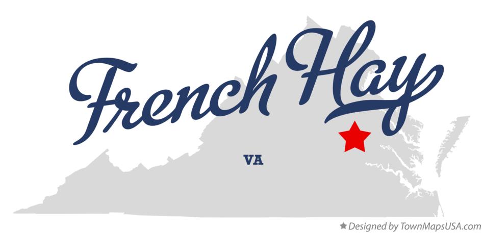 Map of French Hay Virginia VA
