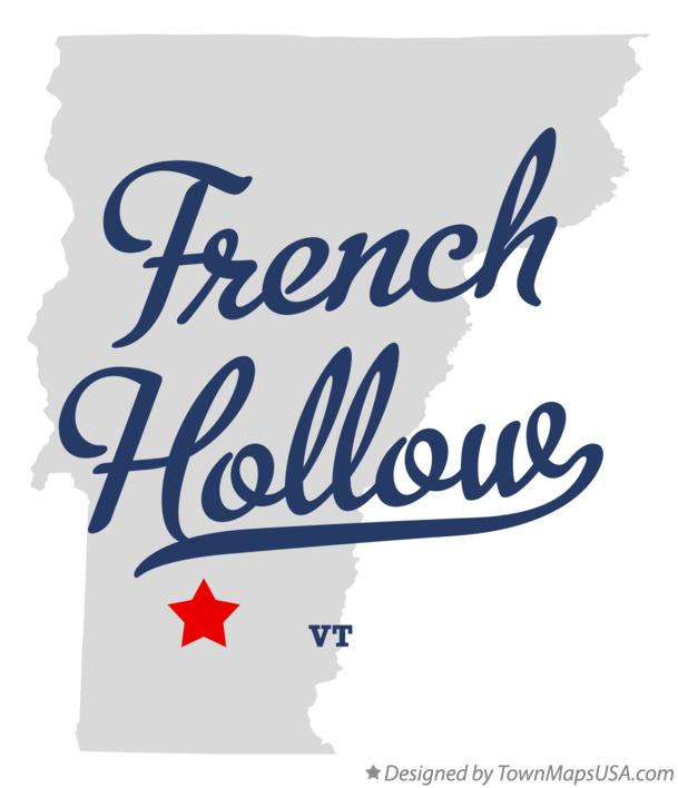 Map of French Hollow Vermont VT