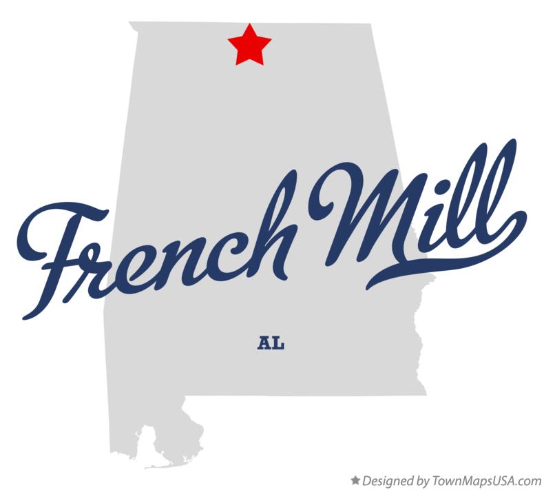 Map of French Mill Alabama AL