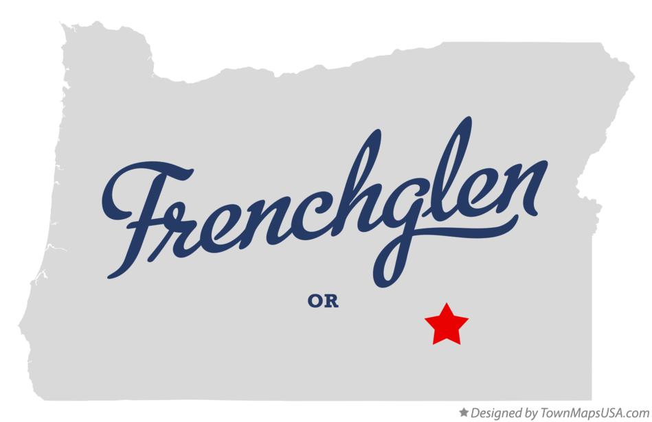 Map of Frenchglen Oregon OR