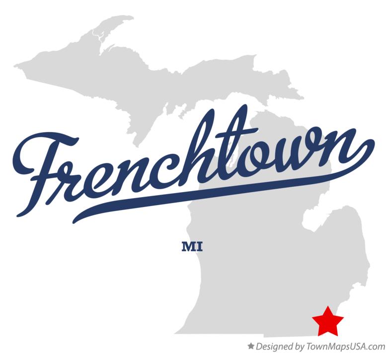 Map of Frenchtown Michigan MI