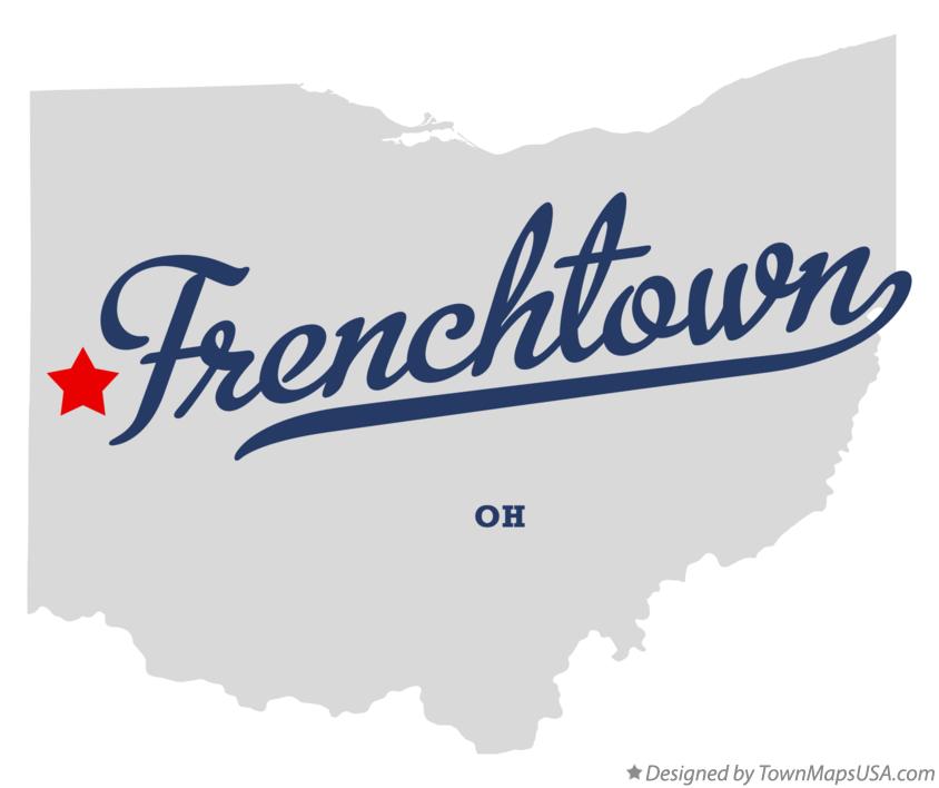 Map of Frenchtown Ohio OH