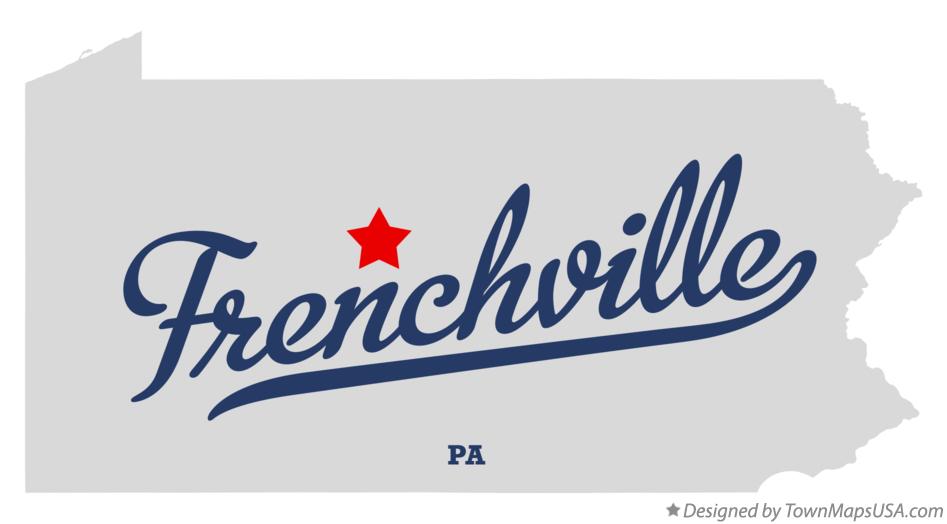 Map of Frenchville Pennsylvania PA