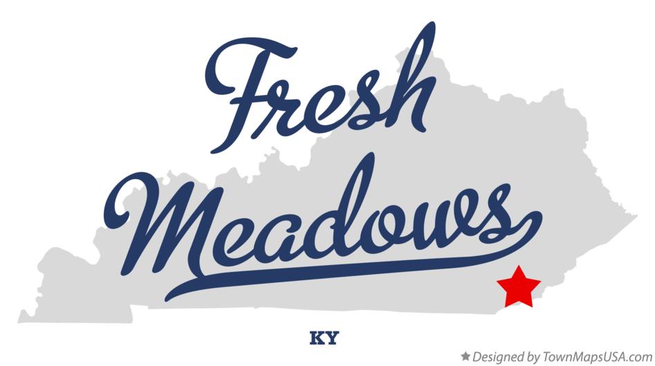 Map of Fresh Meadows Kentucky KY