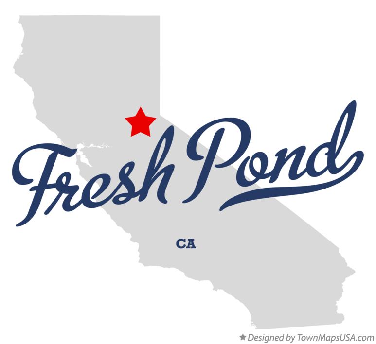 Map of Fresh Pond California CA