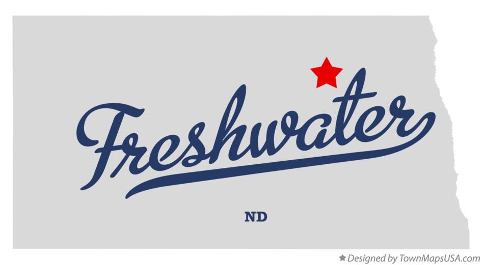 Map of Freshwater North Dakota ND