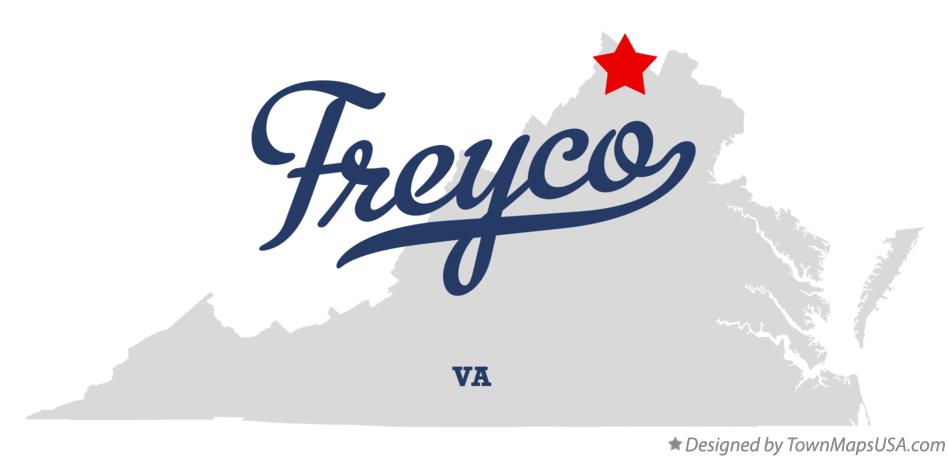 Map of Freyco Virginia VA