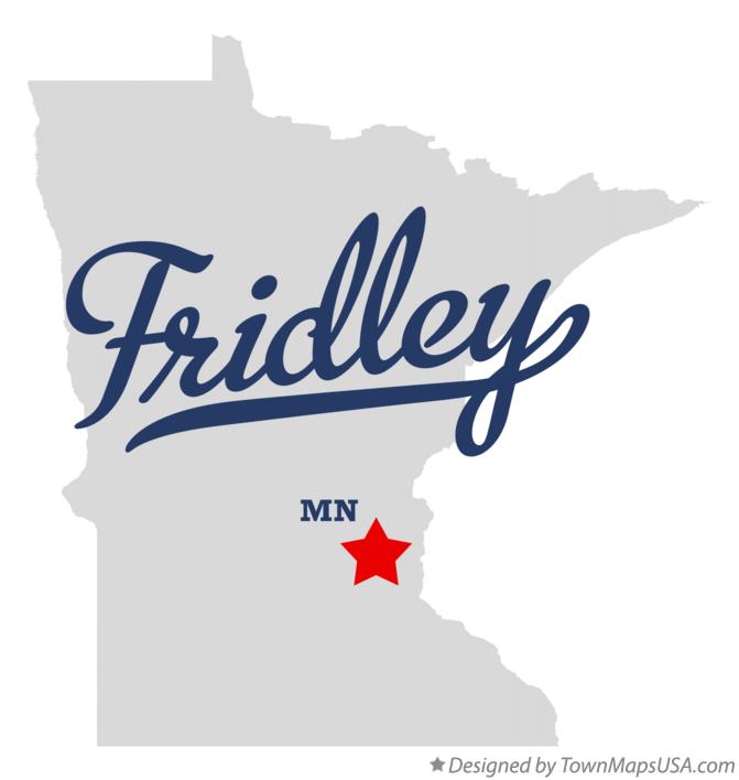 Map of Fridley Minnesota MN