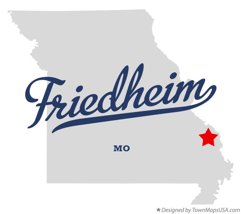 Map of Friedheim Missouri MO