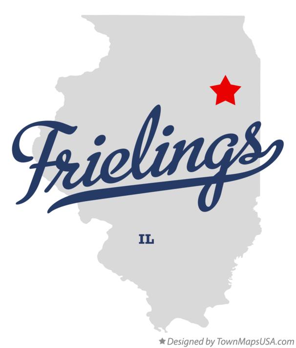 Map of Frielings Illinois IL