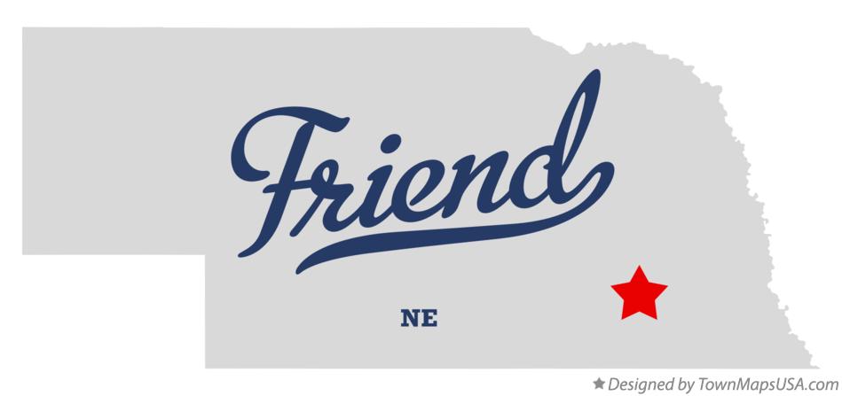 Map of Friend Nebraska NE