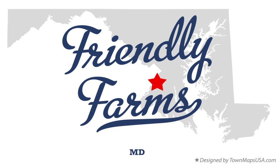 Map of Friendly Farms Maryland MD