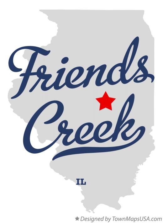 Map of Friends Creek Illinois IL