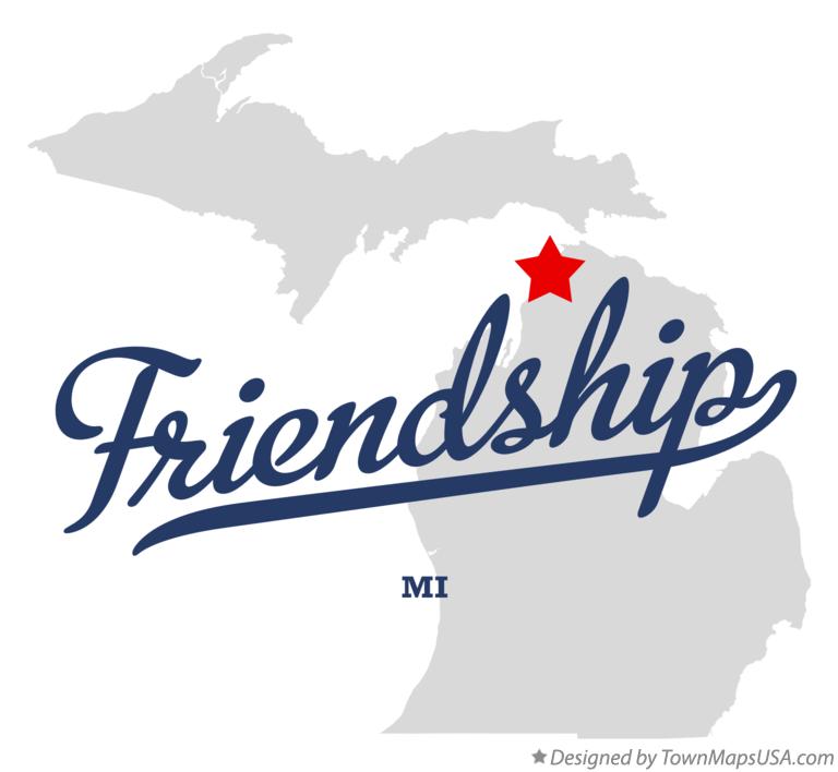 Map of Friendship Michigan MI