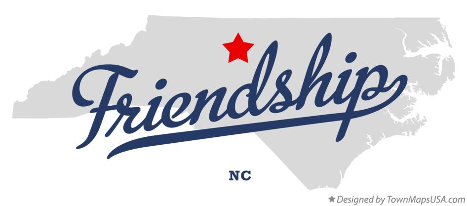 Map of Friendship North Carolina NC